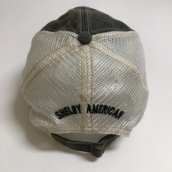 Shelby Cobra Ford Mustang Hat Cap Racing Las Vegas American Gray Vintage Taiwan - Picture 4 of 15
